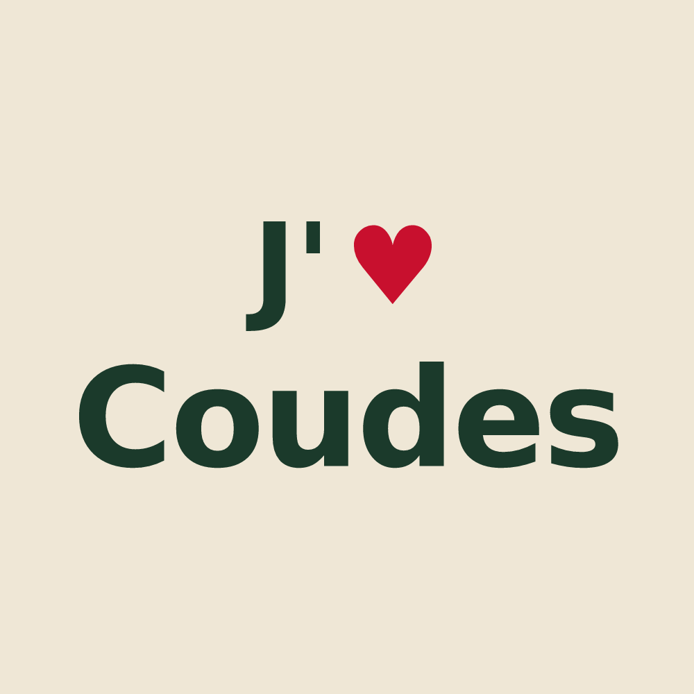 Tote bag personnalisé Coudes — design J'aime Coudes