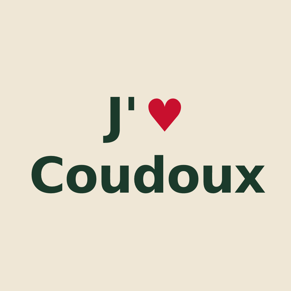 Tote bag personnalisé Coudoux — design J'aime Coudoux