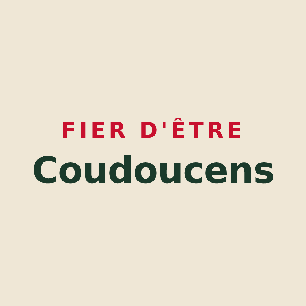 Tote bag « Fier d'être Coudoucens » — design pour Coudoux