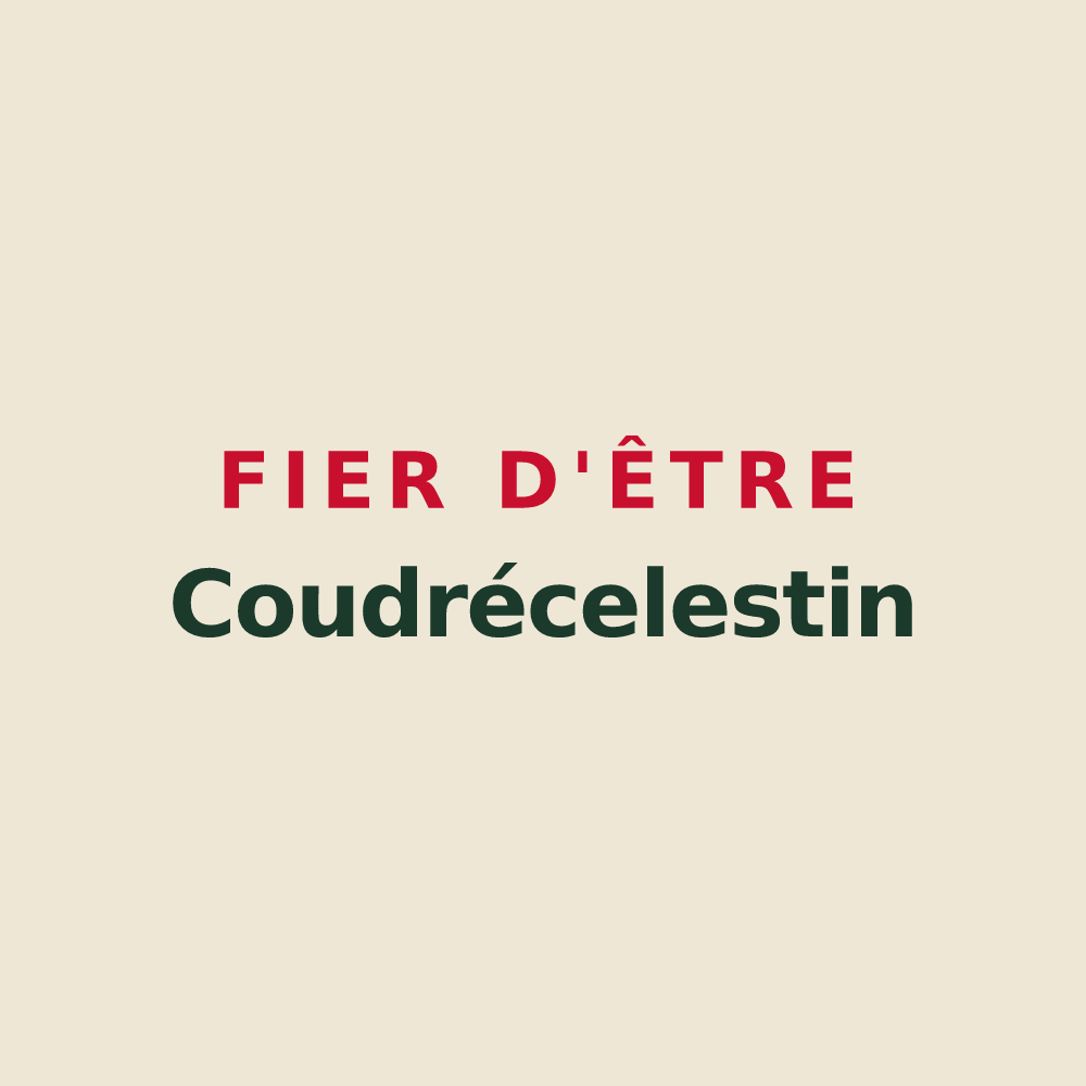 Tote bag « Fier d'être Coudrécelestin » — design pour Coudrecieux