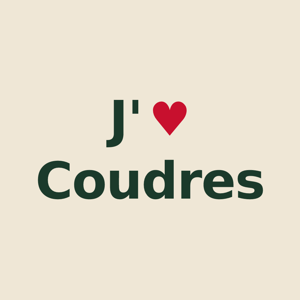 Tote bag personnalisé Coudres — design J'aime Coudres