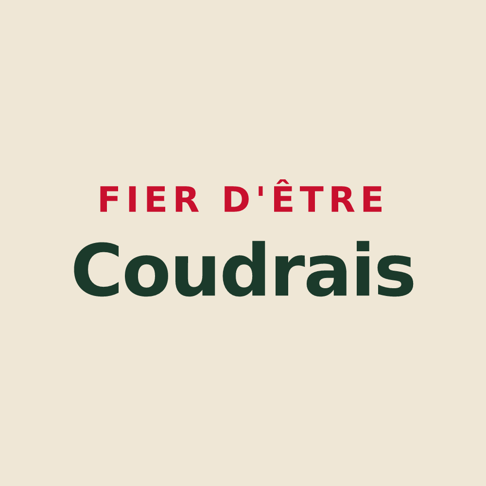 Tote bag « Fier d'être Coudrais » — design pour Coudres