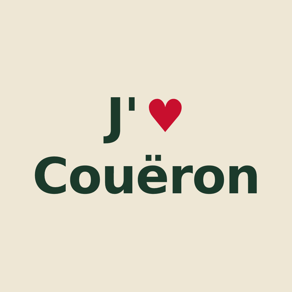 Tote bag personnalisé Couëron — design J'aime Couëron