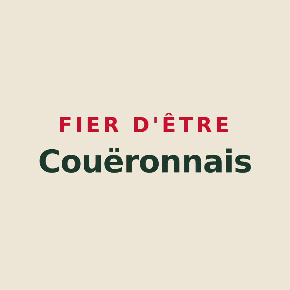 Tote bag « Fier d'être Couëronnais » — design pour Couëron