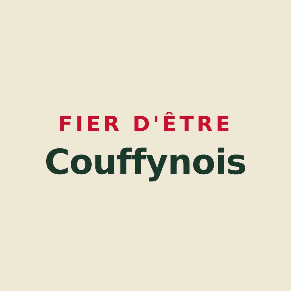 Tote bag « Fier d'être Couffynois » — design pour Couffy-sur-Sarsonne