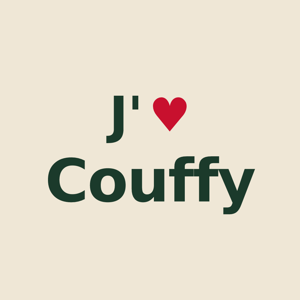 Tote bag personnalisé Couffy — design J'aime Couffy