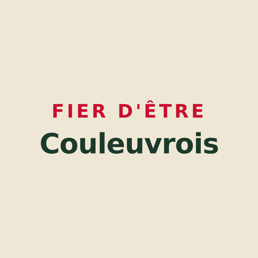 Tote bag « Fier d'être Couleuvrois » — design pour Couleuvre