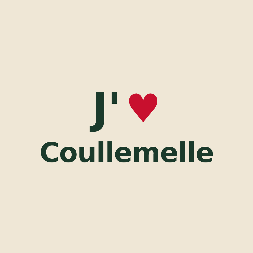 Tote bag personnalisé Coullemelle — design J'aime Coullemelle