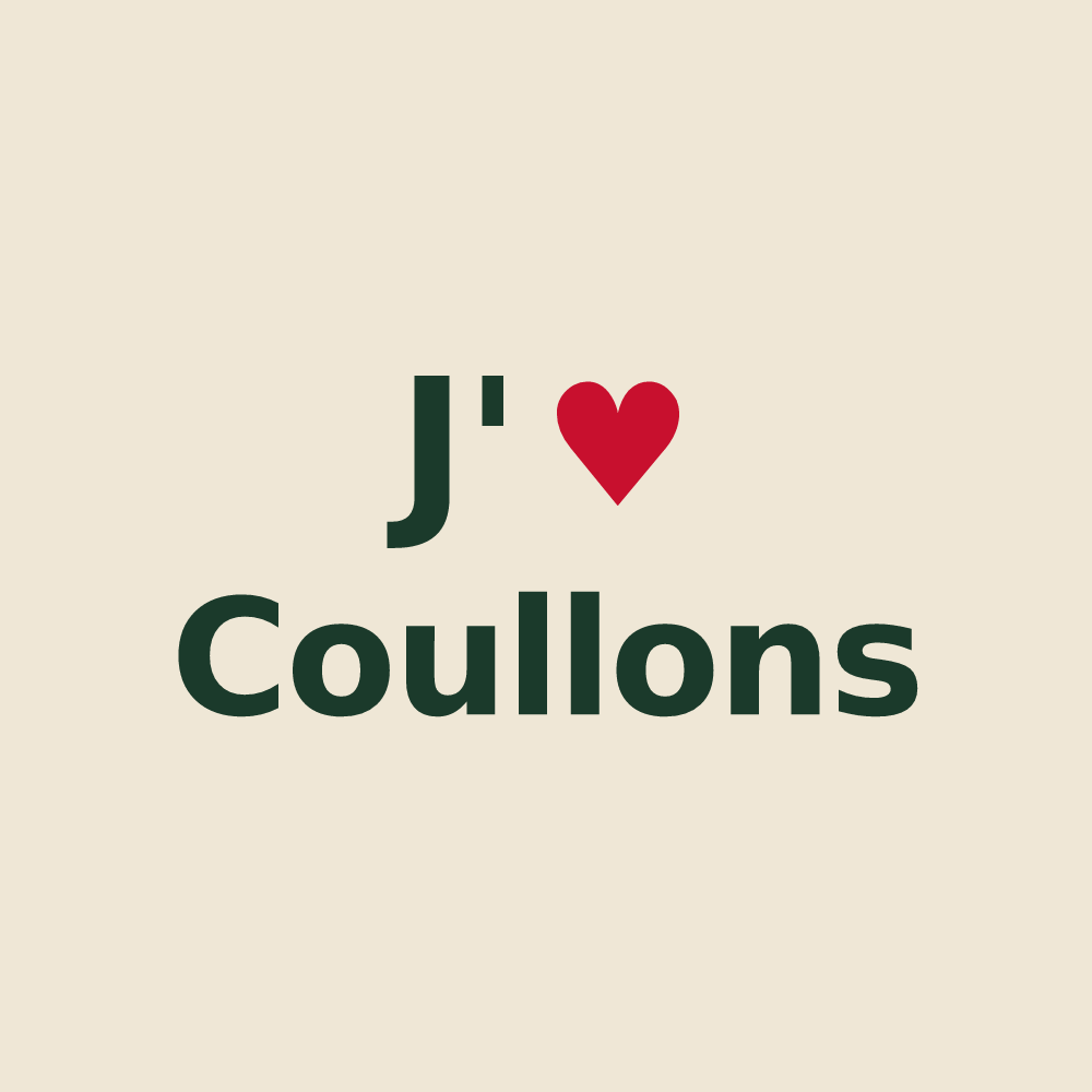 Tote bag personnalisé Coullons — design J'aime Coullons