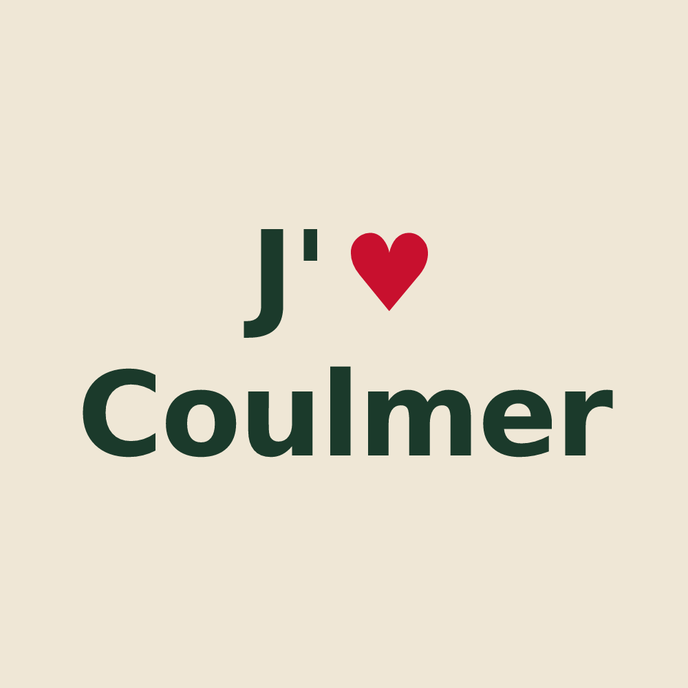 Tote bag personnalisé Coulmer — design J'aime Coulmer