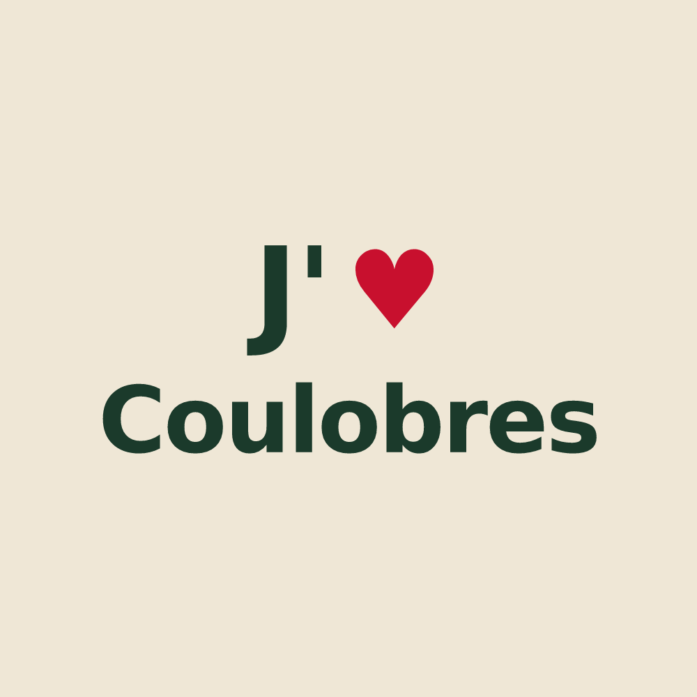 Tote bag personnalisé Coulobres — design J'aime Coulobres