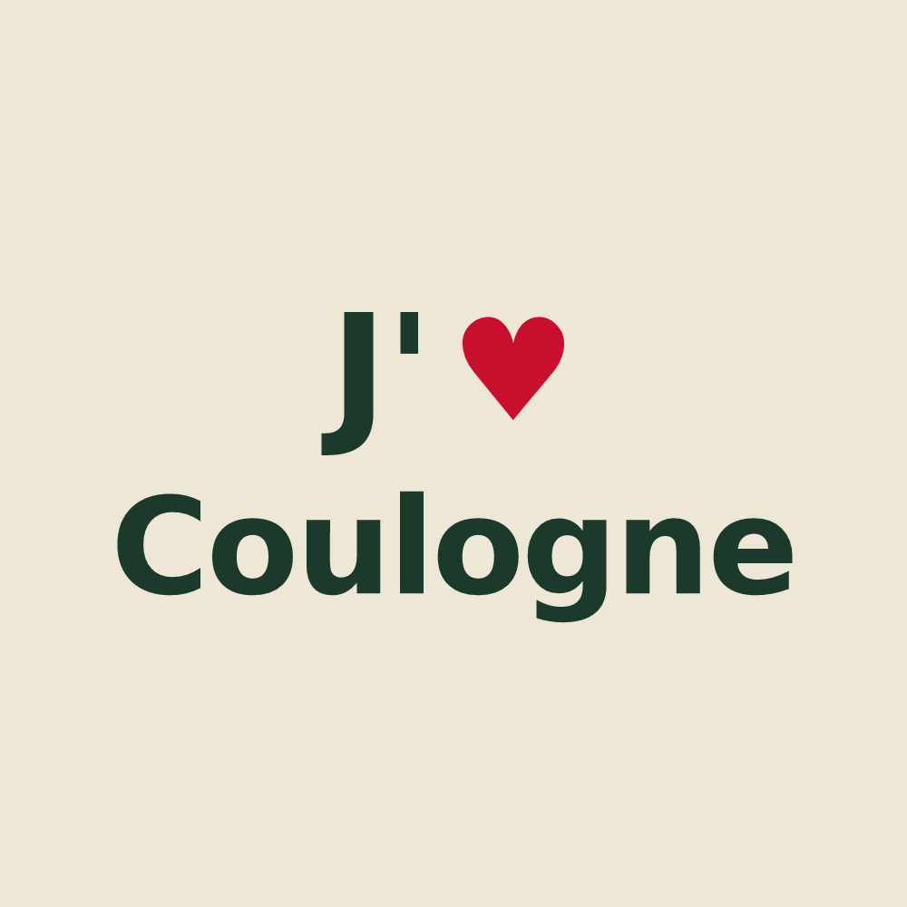 Tote bag personnalisé Coulogne — design J'aime Coulogne