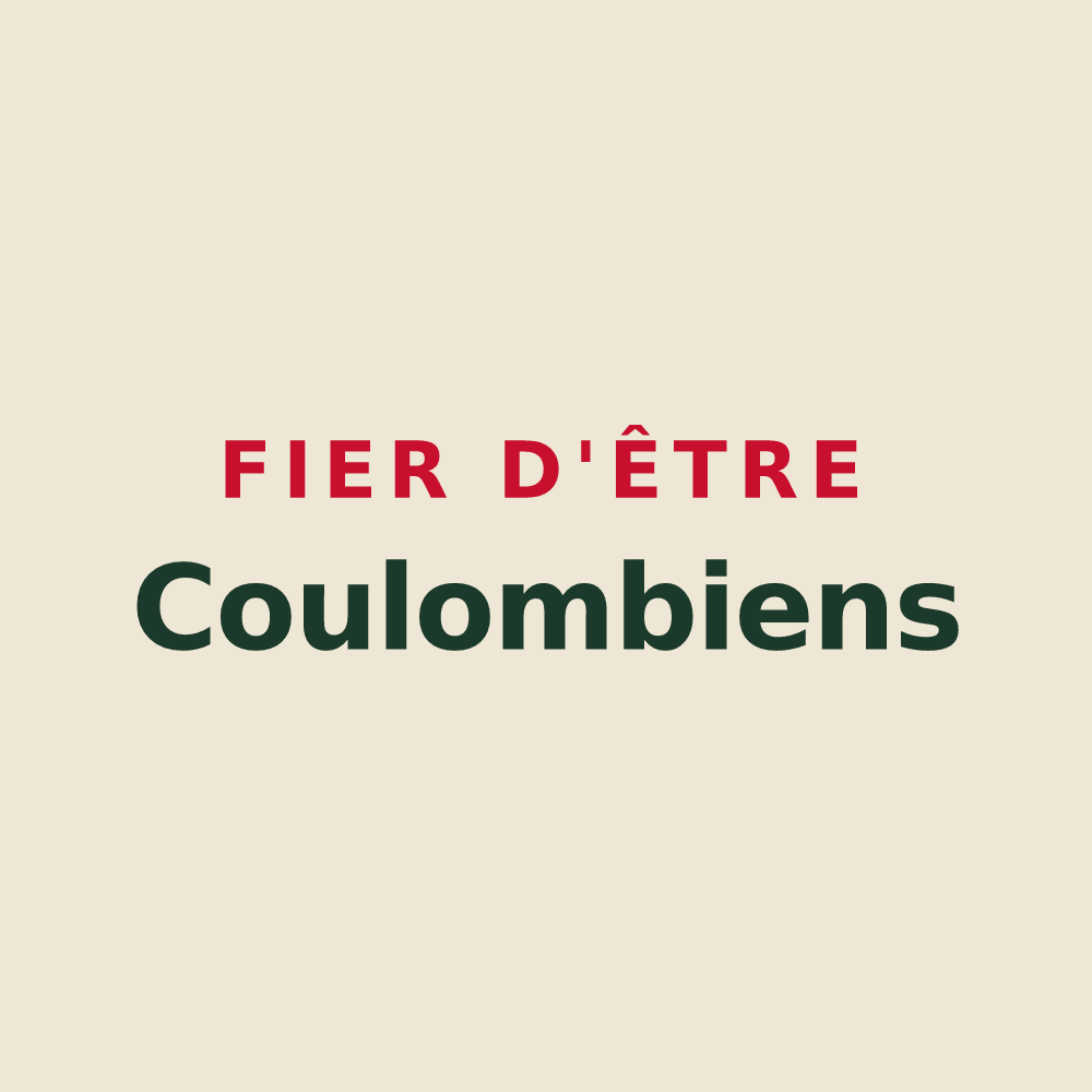 Tote bag « Fier d'être Coulombiens » — design pour Coulomby