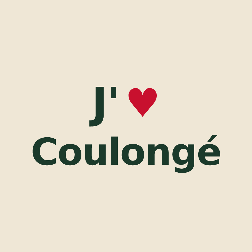 Tote bag personnalisé Coulongé — design J'aime Coulongé