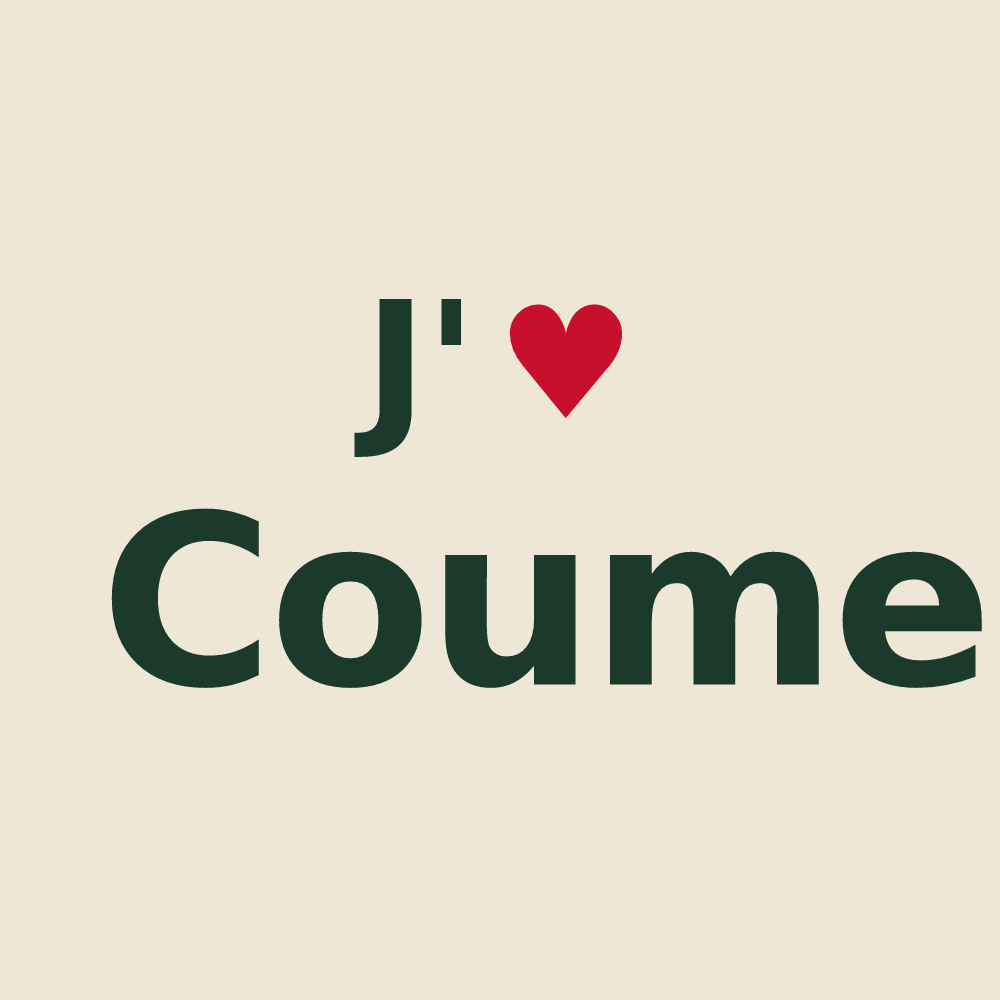 Tote bag personnalisé Coume — design J'aime Coume