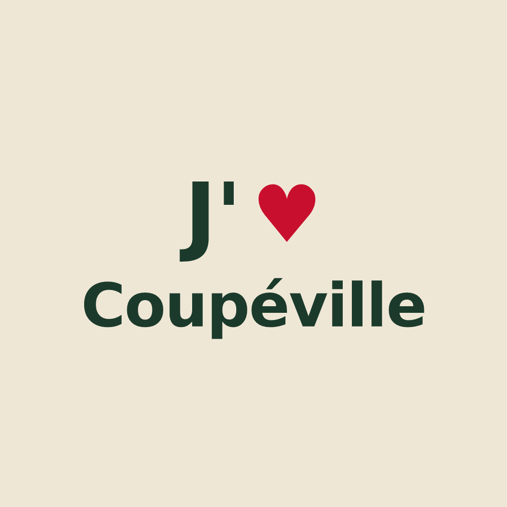 Tote bag personnalisé Coupéville — design J'aime Coupéville