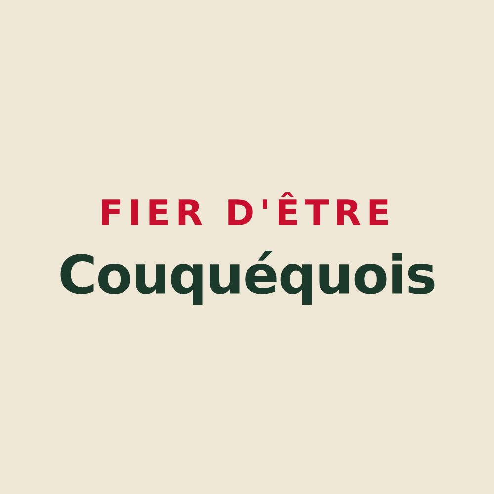 Tote bag « Fier d'être Couquéquois » — design pour Couquèques