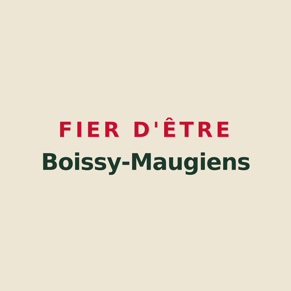 Tote bag « Fier d'être Boissy-Maugiens » — design pour Cour-Maugis sur Huisne