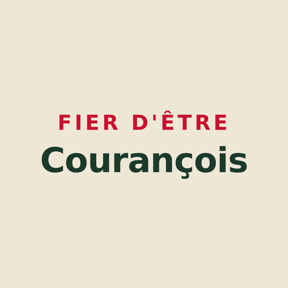 Tote bag « Fier d'être Courançois » — design pour Courances