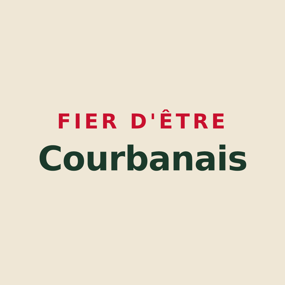 Tote bag « Fier d'être Courbanais » — design pour Courban