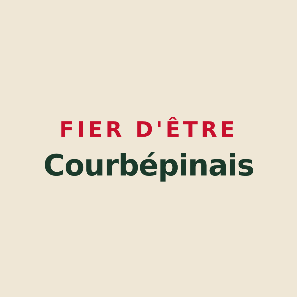 Tote bag « Fier d'être Courbépinais » — design pour Courbépine