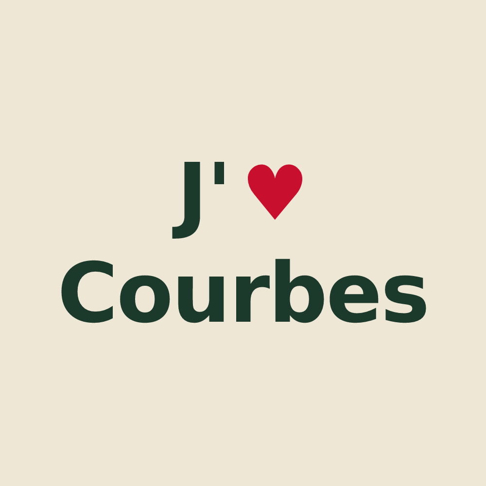 Tote bag personnalisé Courbes — design J'aime Courbes