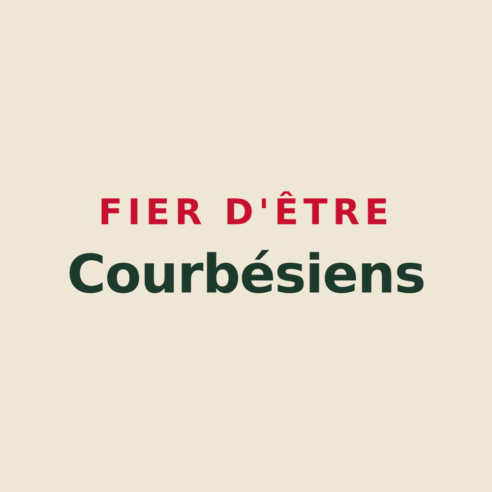 Tote bag « Fier d'être Courbésiens » — design pour Courbes