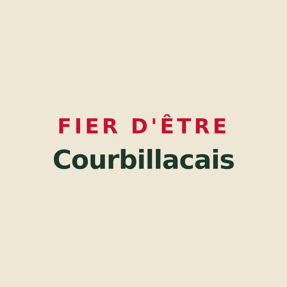 Tote bag « Fier d'être Courbillacais » — design pour Courbillac
