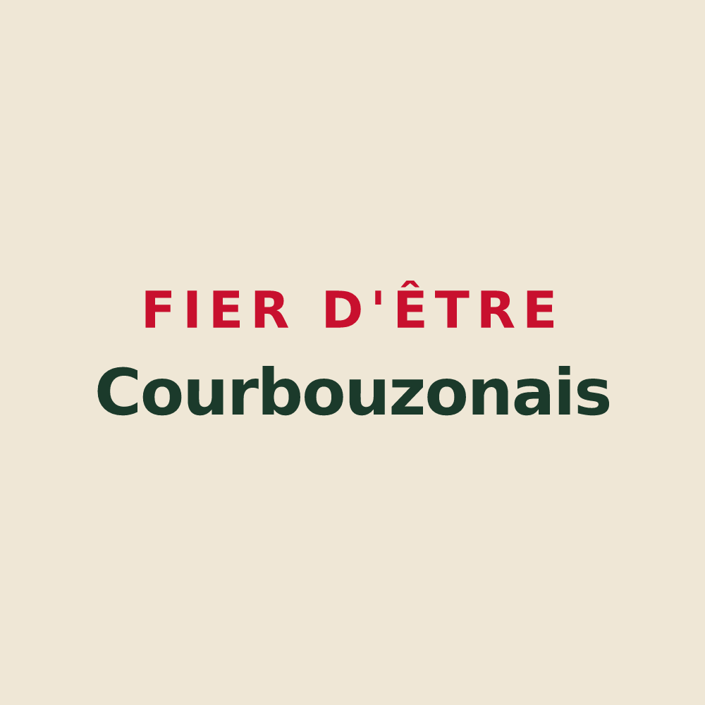 Tote bag « Fier d'être Courbouzonais » — design pour Courbouzon
