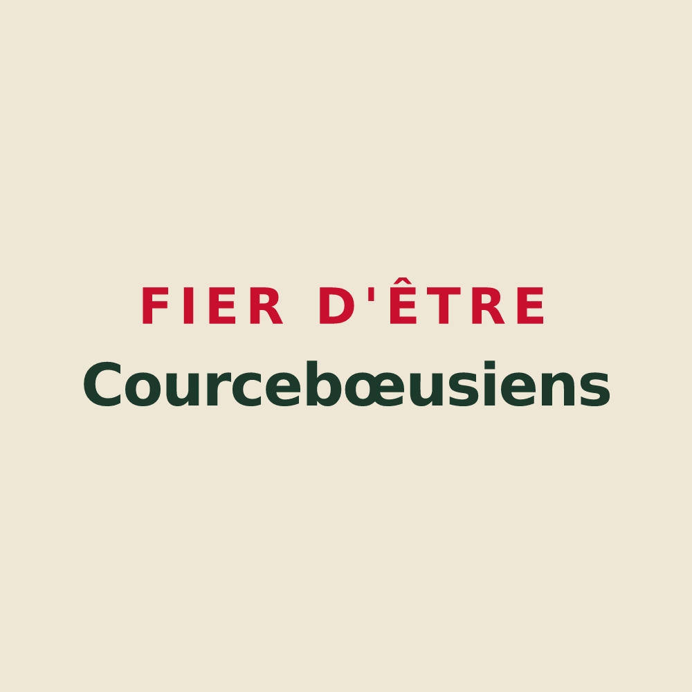 Tote bag « Fier d'être Courcebœusiens » — design pour Courcebœufs