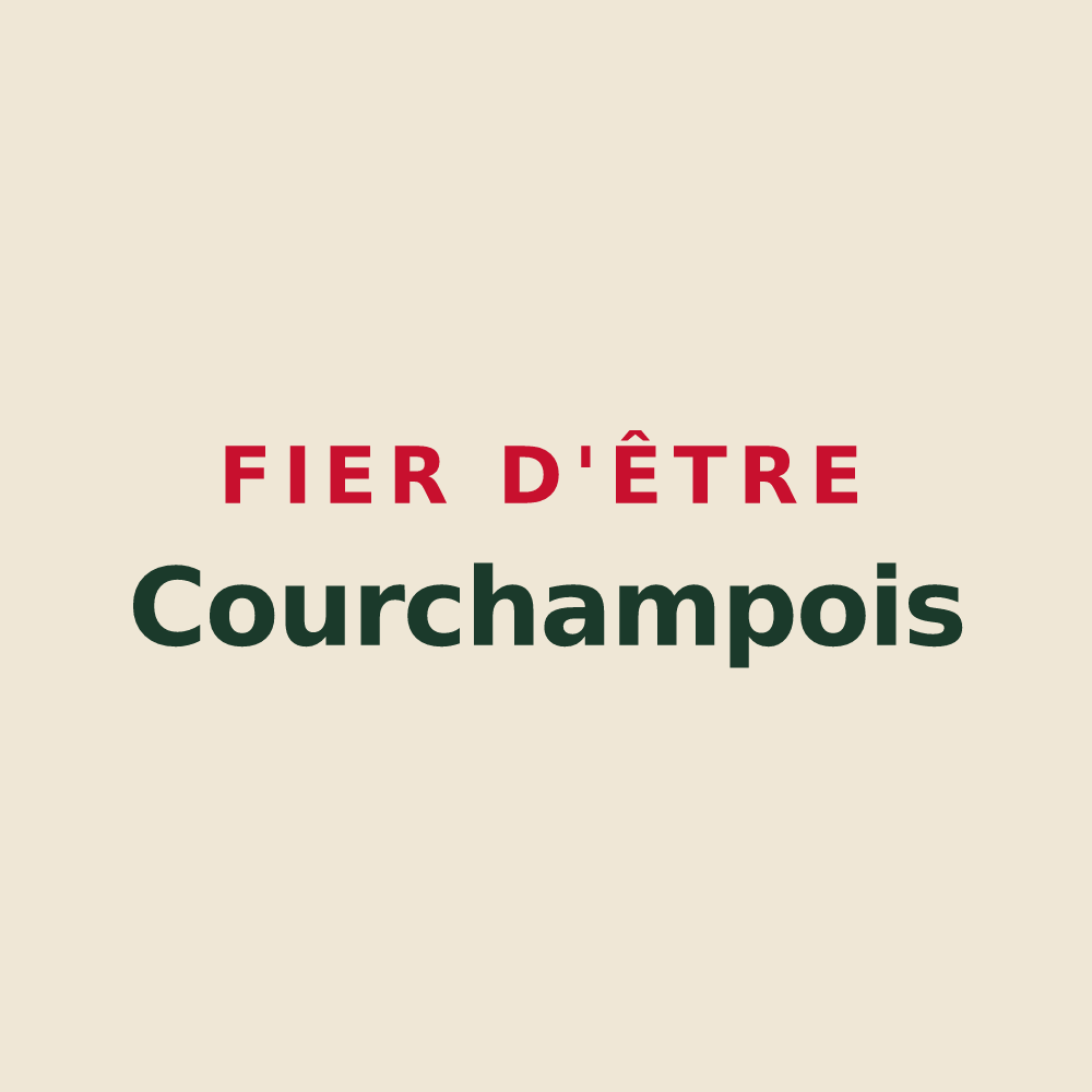 Tote bag « Fier d'être Courchampois » — design pour Courchamp