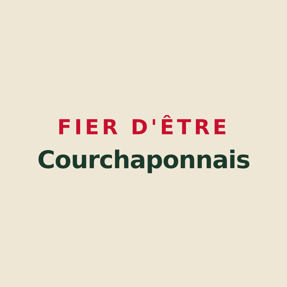Tote bag « Fier d'être Courchaponnais » — design pour Courchapon