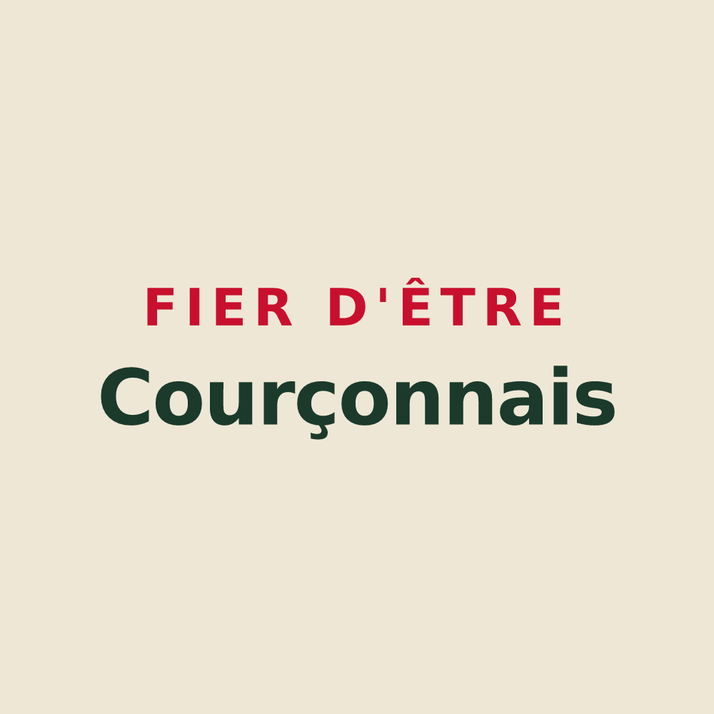 Tote bag « Fier d'être Courçonnais » — design pour Courçon
