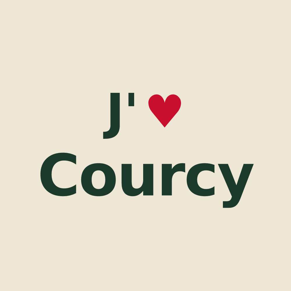 Tote bag personnalisé Courcy — design J'aime Courcy