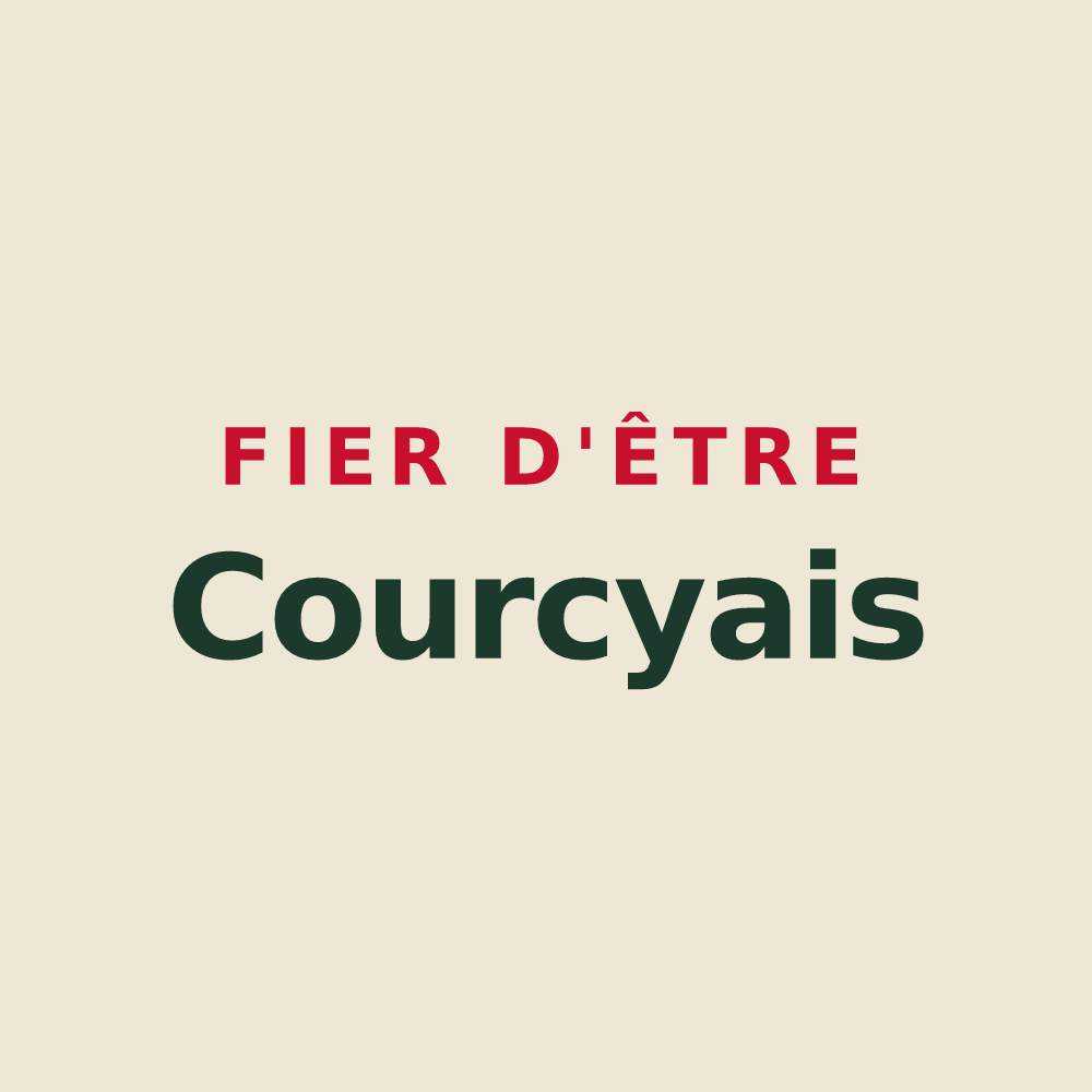 Tote bag « Fier d'être Courcyais » — design pour Courcy