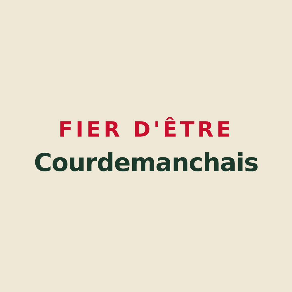 Tote bag « Fier d'être Courdemanchais » — design pour Courdemanche