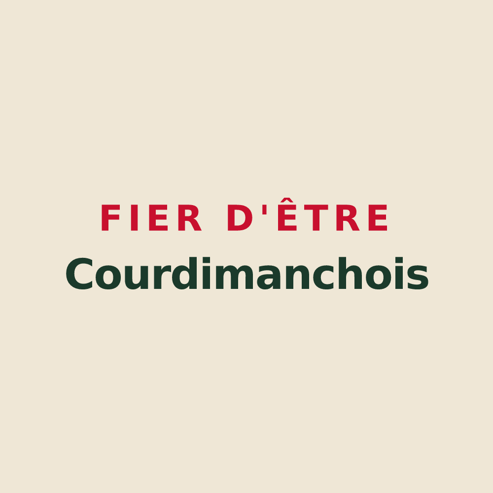 Tote bag « Fier d'être Courdimanchois » — design pour Courdimanche