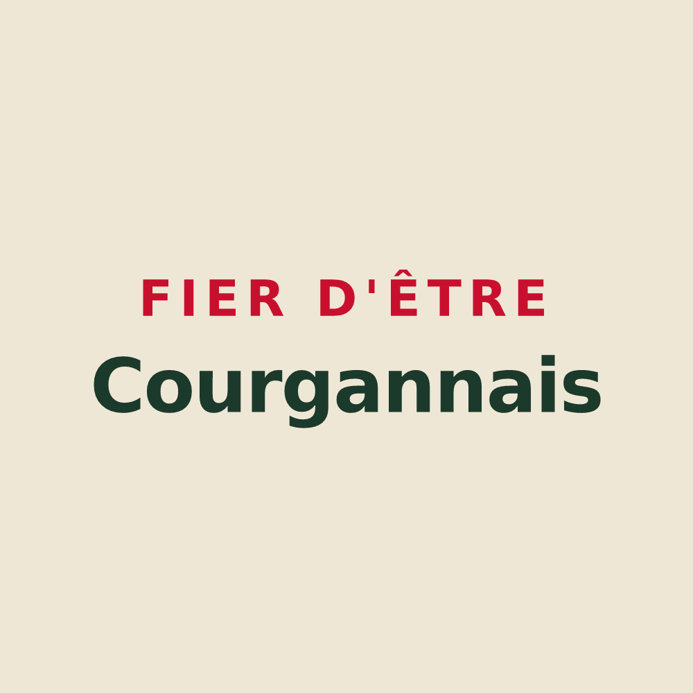Tote bag « Fier d'être Courgannais » — design pour Courgains