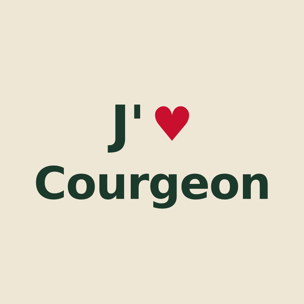 Tote bag personnalisé Courgeon — design J'aime Courgeon