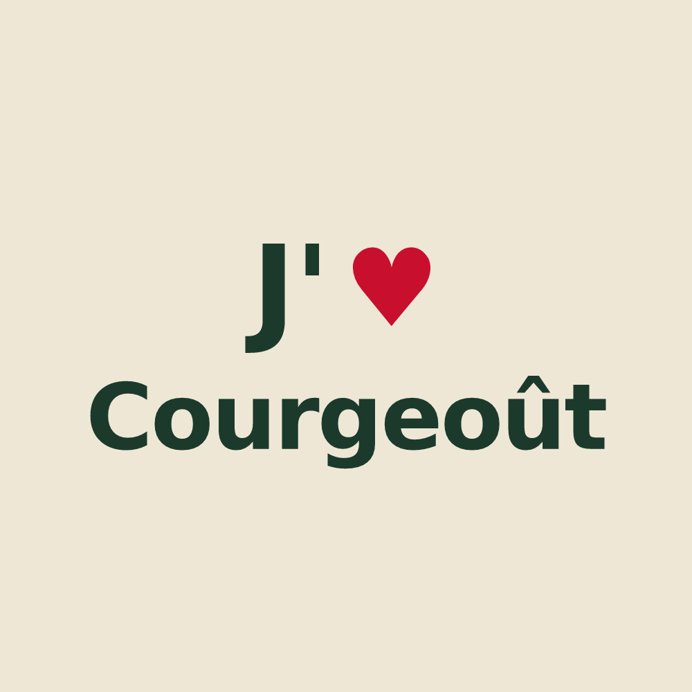 Tote bag personnalisé Courgeoût — design J'aime Courgeoût