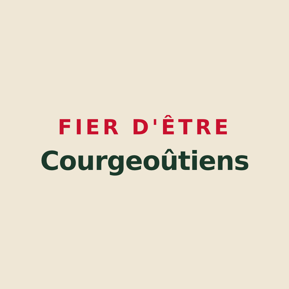 Tote bag « Fier d'être Courgeoûtiens » — design pour Courgeoût