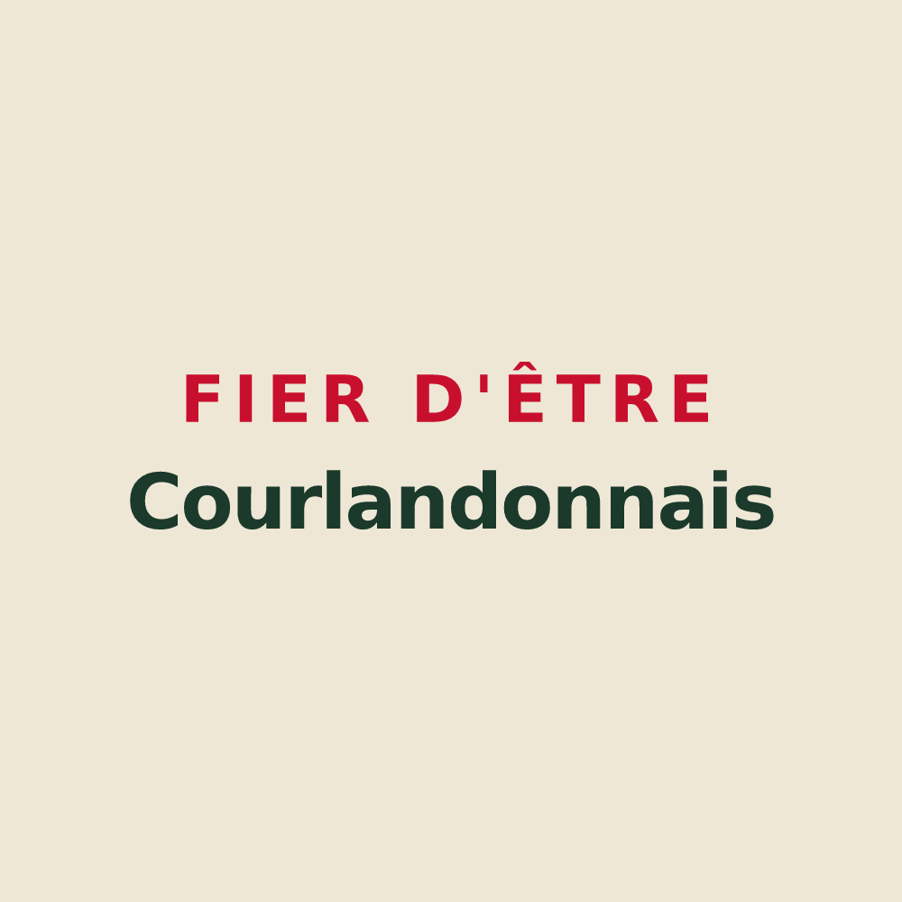 Tote bag « Fier d'être Courlandonnais » — design pour Courlandon