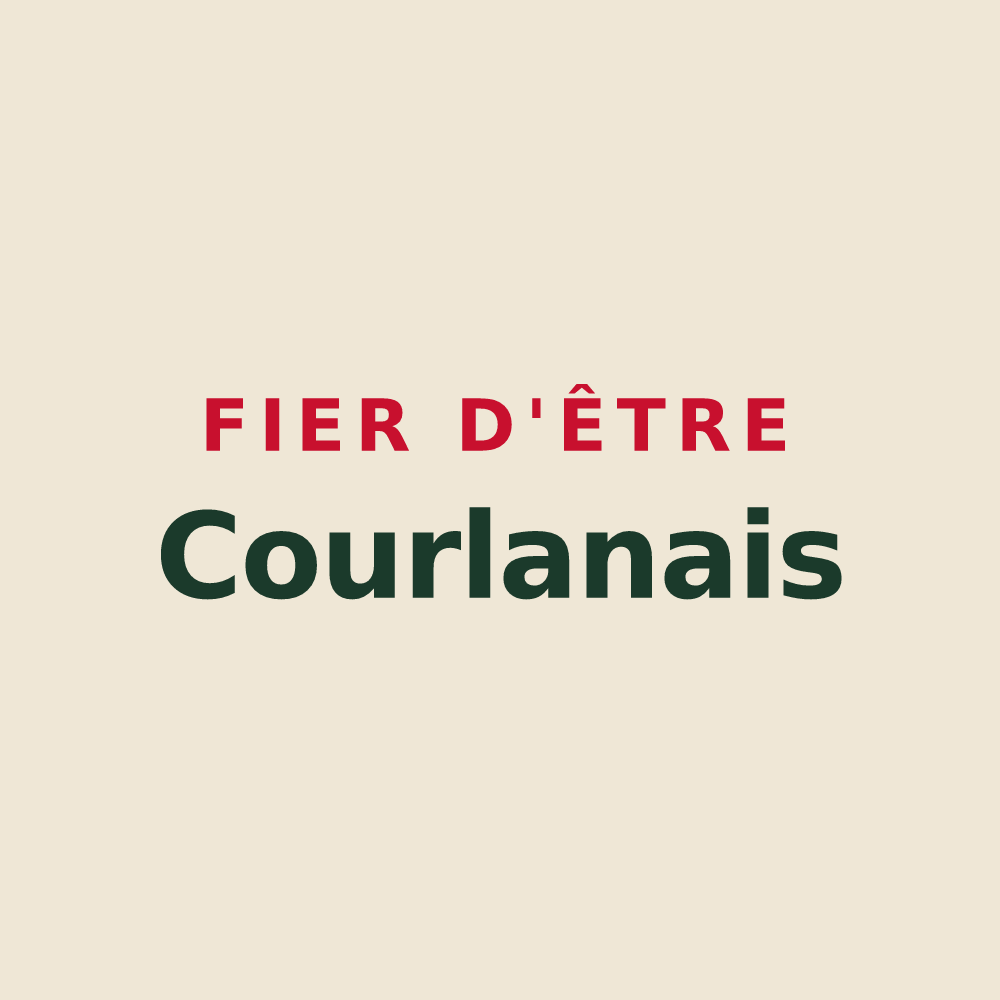 Tote bag « Fier d'être Courlanais » — design pour Courlans