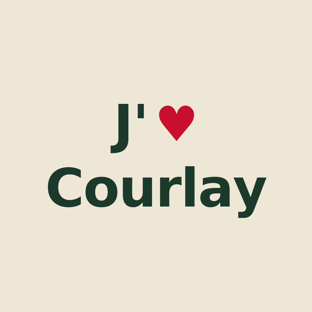 Tote bag personnalisé Courlay — design J'aime Courlay
