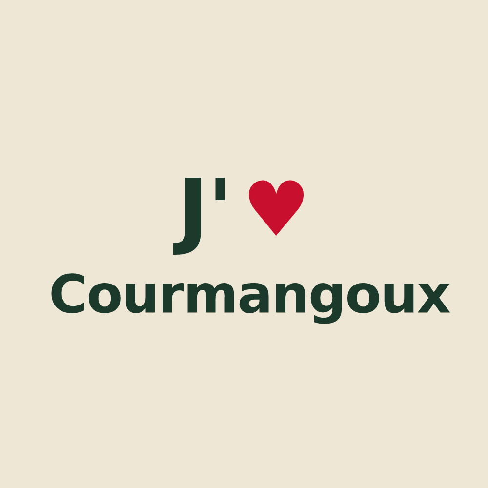 Tote bag personnalisé Courmangoux — design J'aime Courmangoux