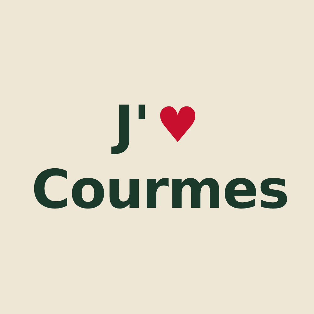 Tote bag personnalisé Courmes — design « J'aime Courmes » imprimé sur le tote bag