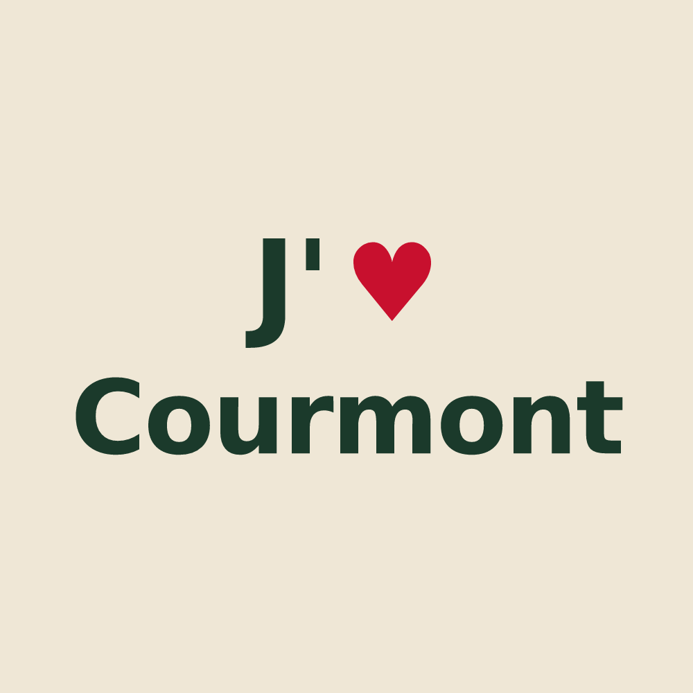 Tote bag personnalisé Courmont — design J'aime Courmont