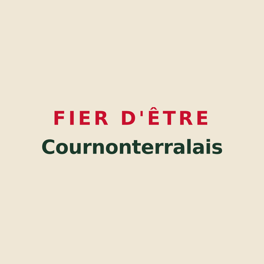 Tote bag « Fier d'être Cournonterralais » — design pour Cournonterral
