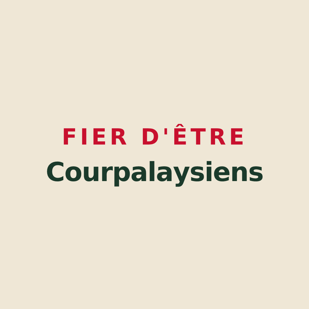 Tote bag « Fier d'être Courpalaysiens » — design pour Courpalay