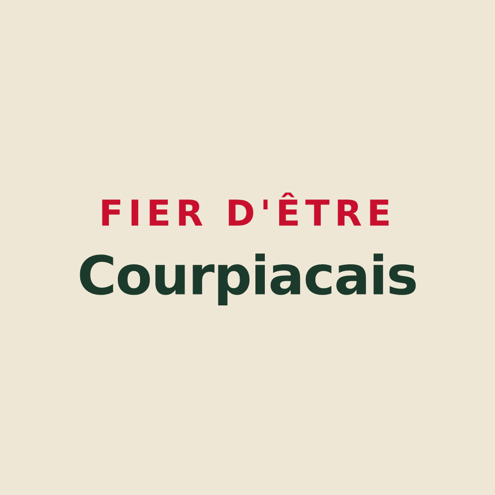Tote bag « Fier d'être Courpiacais » — design pour Courpiac